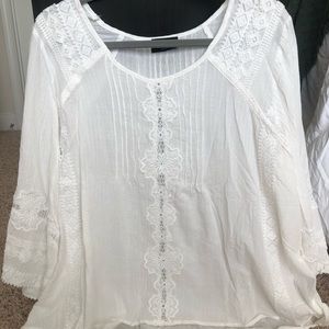 White lace top